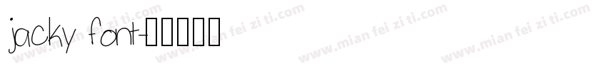 jacky font字体转换